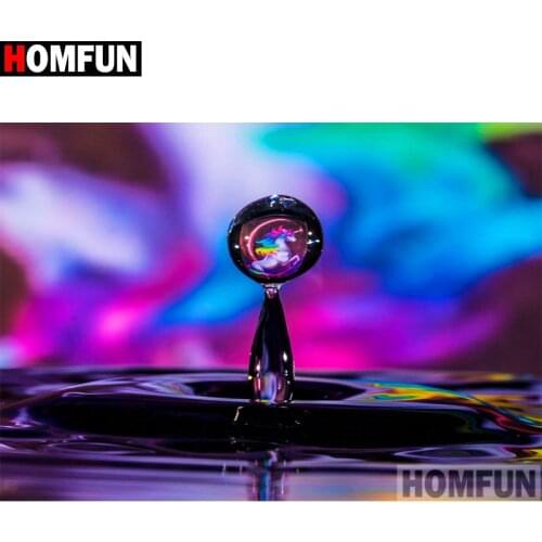 HOMFUN Full Square/Round Drill 5D DIY Diamond Painting "Scenic unicorn" 3D Embroidery Cross Stitch 5D Home Decor Gift A17397