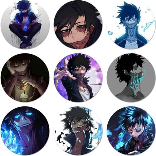 Dabi My Hero Academia anime Badge Brooch Pin Accessories For Clothes Backpack Decoration gift 58mm
