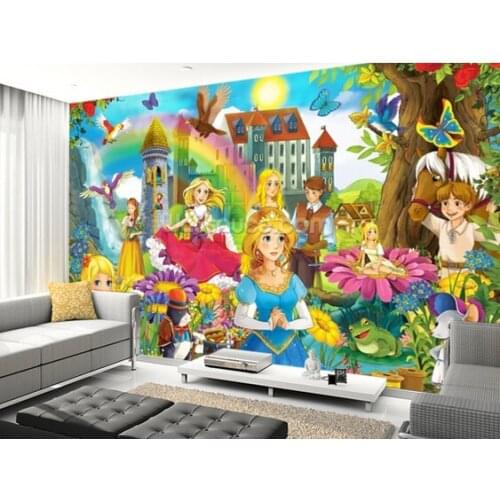 Custom childrens wallpaper,The Fairy Tales,3D cartoon photos for childrens bedroom boy girl room wall waterproof wallpaper