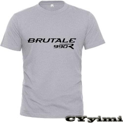For MV AGUSTA Brutale 990R Regolabile 990 R T Shirt Men New LOGO T-shirt 100% Cotton Summer Short Sleeve Round Neck Tees Male