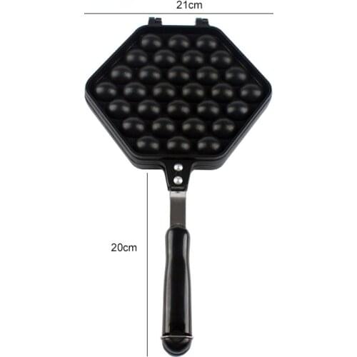 Egg Bubble Cake Baking Pan Mold Iron Aluminum Hongkong Waffle Maker Mould Non-stick Coating DIY Muffins Plate