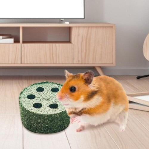 Pet Molar Chew Toy Natural Timothy Grass Promote Digestion for Hamsters Guinea Pigs Chinchilla Rabbit Small Pet Supplies