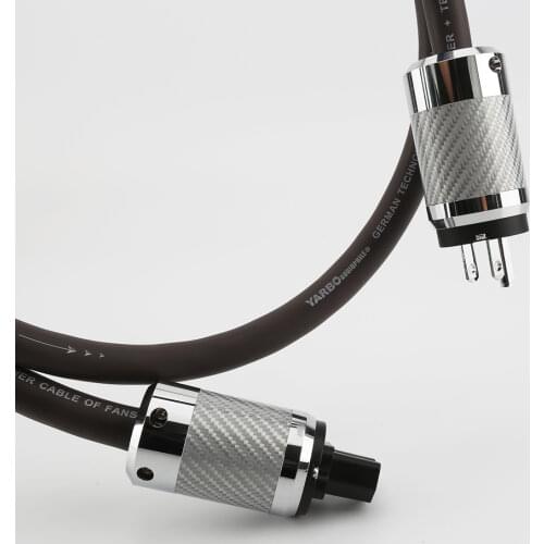 High Quality Yarbo SP-8000PW OFHC Power Cord Cable With Carbon Fiber US Power Plug Cable EU SCHUKO POWER CORD CABLE