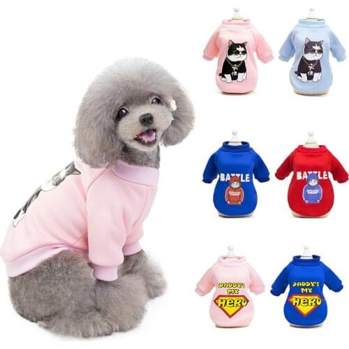 Dog Clothes Pet Puppy Jumpsuits Winter Warm Pet Dog Coat Jacket Soft Cotton Chihuahua French Bulldog Jacket Clothing Pet Costume