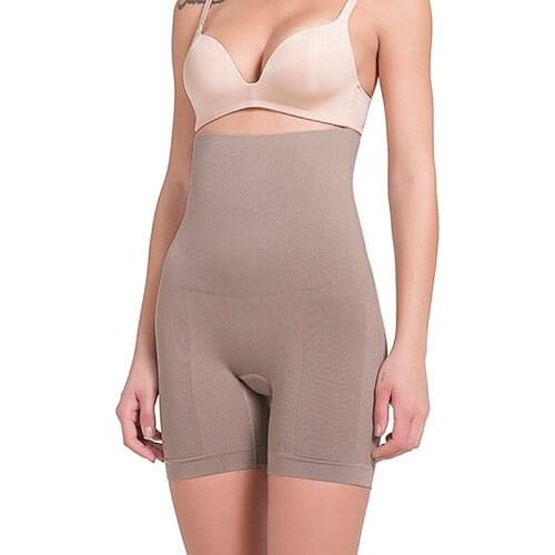 Womens Ultralight Seamless Shapewear Tummy Control High-Waisted Power Short Waist Trainer Body Shaper Girdle Shaping Panties