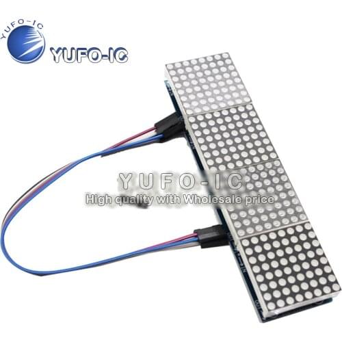 MAX7219 4 dot matrix display module combination lattice module 1 chip microcomputer control driver module
