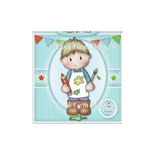 Boy Painting Metal Cutting Dies New 2019 Christmas Crafts And Scrapbooking