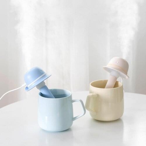 5V Mini Desktop Air Humidifier Portable Diffuser Aroma Spray LED Light Design USB Powered Home Offices Appliances