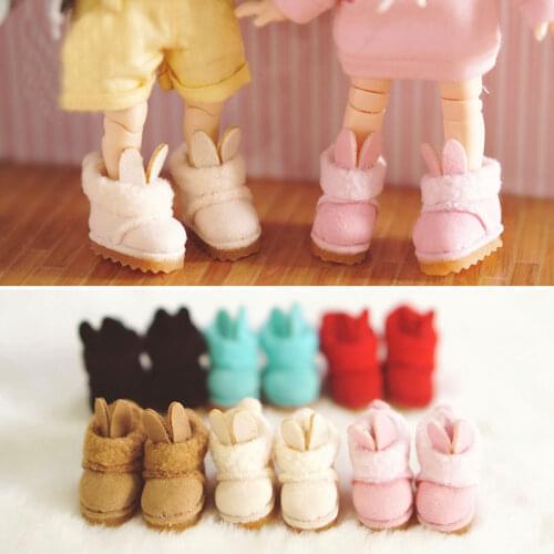 Ob11 shoes snow boots 1/12 BJD holala cloth girl mini salon doll shoes doll accessories