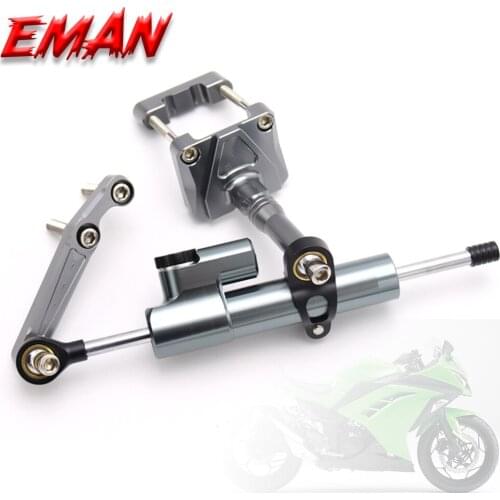 Fit For Kawasaki Ninja250 Ninja 250 2008-2012 Adjustable Motorcycles Steering Stabilize Damper Bracket Mount Kit CNC