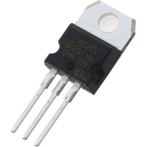 10Pcs/Lot L7812CV TO-220 L7812 LM7812 7812 Positive-Voltage Regulators New IC