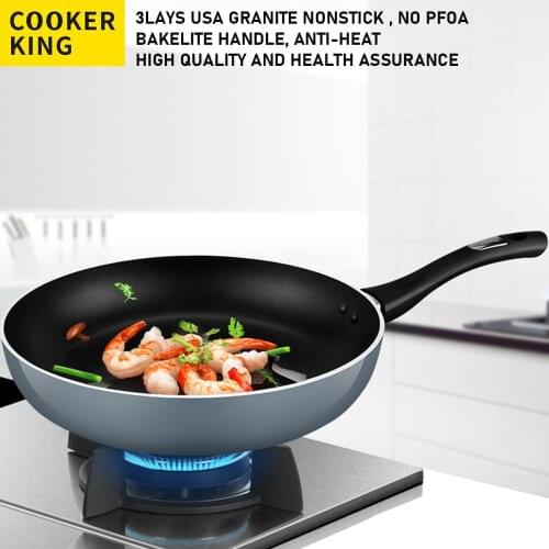 COOKER KING Nonstick Frying Pan Skillet Crepe Pan Omelet Pan Egg Pan Suit For Induction Non Toxic 26cm