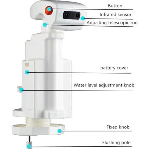 Infrared sensor toilet flusher,Toilet automatic sensor Smart stool flush valve,Intelligent automatic sensor toilet flush valve