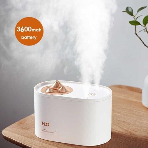 Creative Mountain Diffuser 1000ml USB mini Diffuser 3600mah Double Spray Port Desktop Humidifier