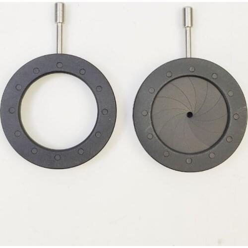 Amplifying Diameter 1-20mm 12 Blades Zoom Optical Iris Diaphragm Aperture Condenser For Digital Camera Microscope Adapter
