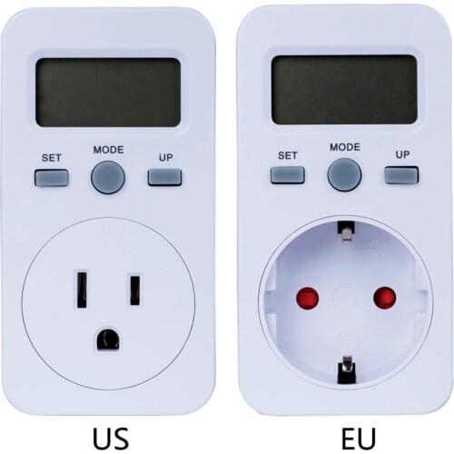 EU US Plug Plug-in Digital Wattmeter LCD Display Power Monitor Meters Electric Test Energy Meter