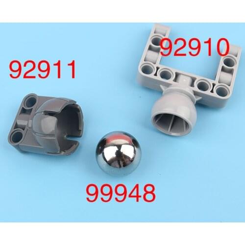 92910+92911+99948 high-tech building blocks steering ball steel ball joint large socket engine suspension accessories parts