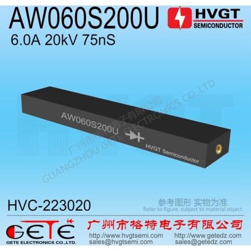 HVGT,High Voltage Diode AW060S200U, Silicon Rectifier Assembly 6A 20kV 75ns, Replace 2CLG20kV/6A, Fast Recovery, Ultra Frequency