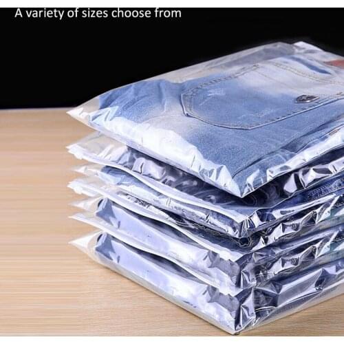 100Pcs Small Size Transparent Clothing Zipper Packaging Bag,Organize Storage Bag,Plastic Packaging Bags