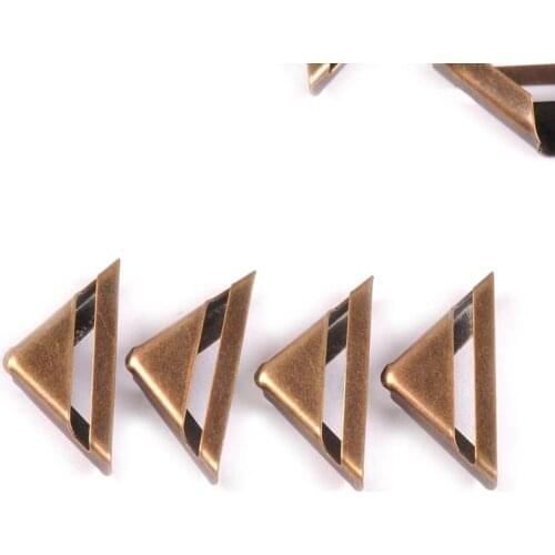17x17x3mm 50Pcs Bronze Metal Corner Protectors For Books DIY Album Photo Menus Folders Decor Scrapbooking Accessories C1735