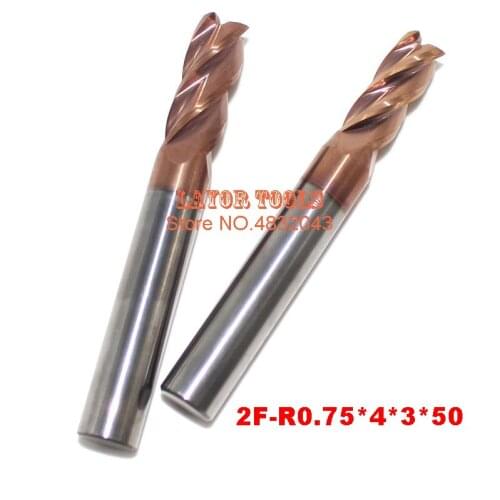 R0.75*4*3*50 Carbide ball nose end mill ,cnc controller spindle carbide,milling cutter R0.75 ,the lathe tool,CNC milling tools