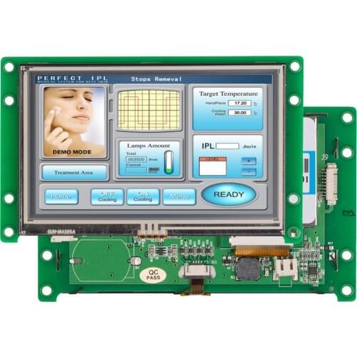 4.3" Industry Type TFT LCD Monitor With Touch Panel For Electronic Instrument