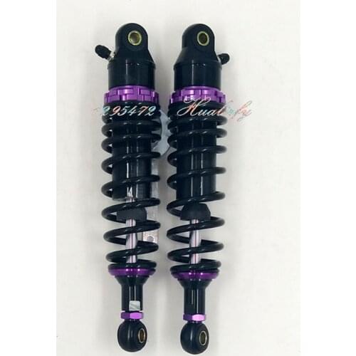 7mm spring 1 Pair 305mm 315mm 325mm Motorcycle Dirt Bike Rear Suspension Air Shock Absorber black & purple