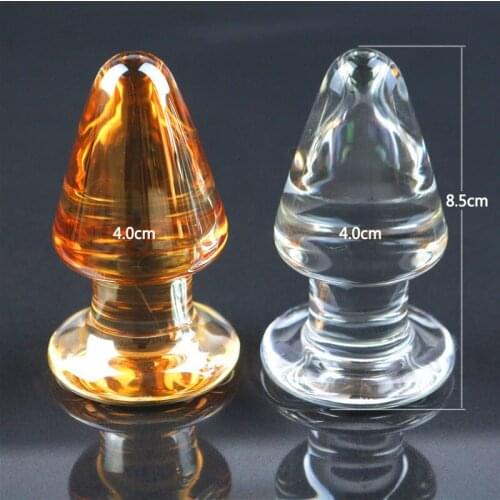 Anal Expander Masturbator Glass Anal Plug Adult Sex Toys For Woman G Spot Stimulator Anus Dilator Butt Plug Couples Erotic