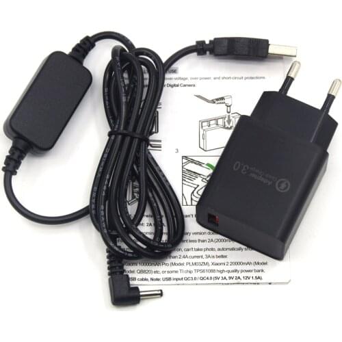 CA-PS700 Power Bank USB Cable+Adapter Charger for Canon DR-E12 E15 E10 DR-50 DR80 DR-700 LP-E5 LP-E8 LP-E10 LP-E12 Dummy Battery