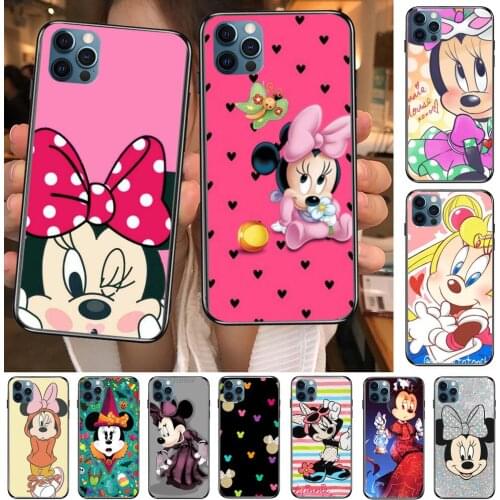 Minnie Mouse 2021 Phone Cases cover For iphone 11 Pro Max case 12 8 7 6S XR PLUS X XS SE 2020 mini mobile cell shell funda bag