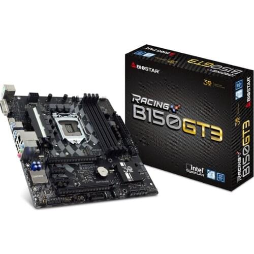 For BIOSTAR B150ET3 Original NEW B150 Motherboard LGA 1151 support G4560 SATA3 64G USB3.0 Micro ATX