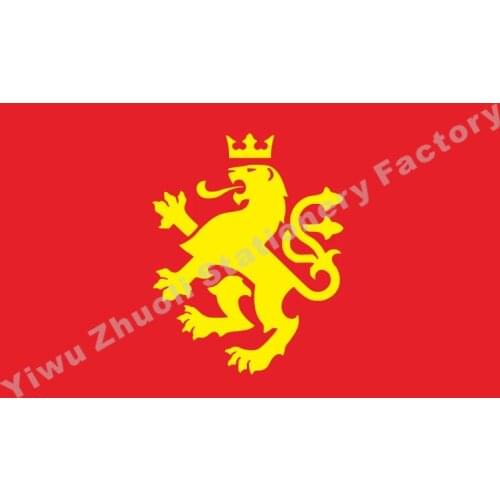 Macedonia lion Flag 3x5FT 100D specification is complete Beautiful flags