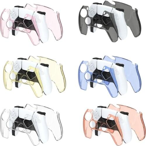 Gamepad Game Accessories Colorful Hard PC Clear Shell Protective Case Cover Skin For -Playstation 5 PS5 Controller