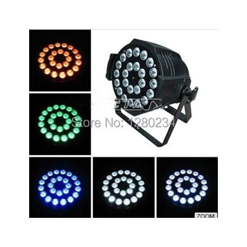 Led square 24pcs*12W 4 in 1 rgbw led par wash disco light dmx512 dj bar lighting control for party wedding show with flight case