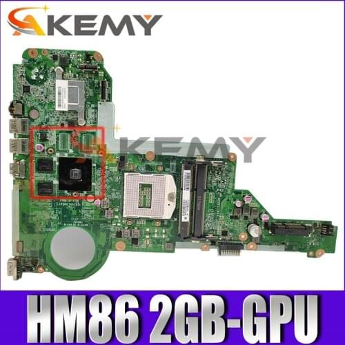 For HP Pavilion 14-E 15-E065TX 15-E 17-E Motehrboard Mianboard 713256-001 713256-501 DA0R63MB6F1 W/ HM86 2GB-GPU 100% Tested OK