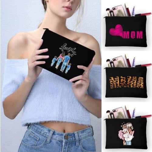 Printing Pattern Cute Organizer Linen Bag Pouches for Travel Bags Pouch Womens Cosmetic Case Pencil Coin Bag