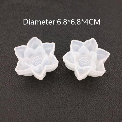 Transparent Silicone Mould Lotus Dried Flower Epoxy Resin Molds Decorative Craft DIY Jewelry Making Tools