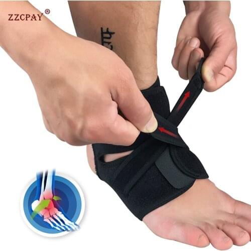 Adjustable Elastic Ankle Support Brace for Basketball Sprain Prevention Protect Sports Compression Bandage Ankle Guard Sleeve