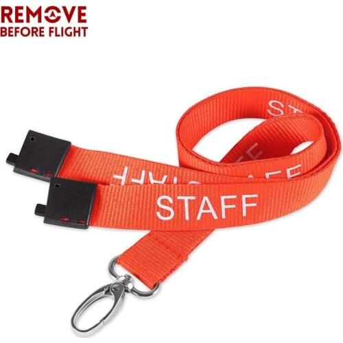 Mobile Phone Strap STAFF Lanyard For ID Badge Holders Pass Gym Mobile USB Badge Holder VISITOR Lanyards Phone Neck Straps