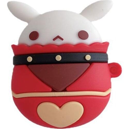 Genshin Impact Klee Ganyu Keqing Bomb Dango Cosplay Silicone Protective Case For Airpods Pro Earphone Box Xmas Birthday Gift