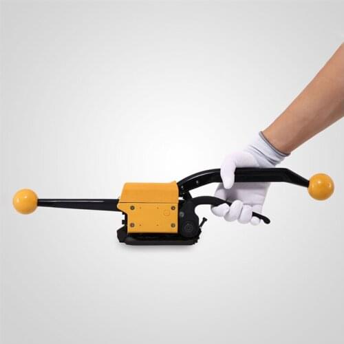 Steel Strapping Machine A333 Manual Strapping Tool Buckle Free 1/2Inch to 3/4Inch Steel Straps Banding Sealless Combination Tool