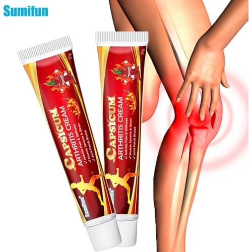 Sumifun 1pcs Arthritis Cream Knee Medical Plaster Capsicum Pain Relief Ointment Hot Rheumatoid Joint Muscle Body Rub 20g P1257
