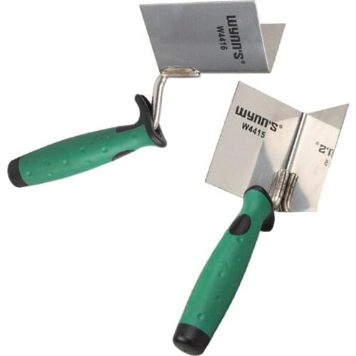 Inside/Outside Drywall Corner Tool Mudding Finish Tool Finishing Trowel with Soft Grip Hand Tool