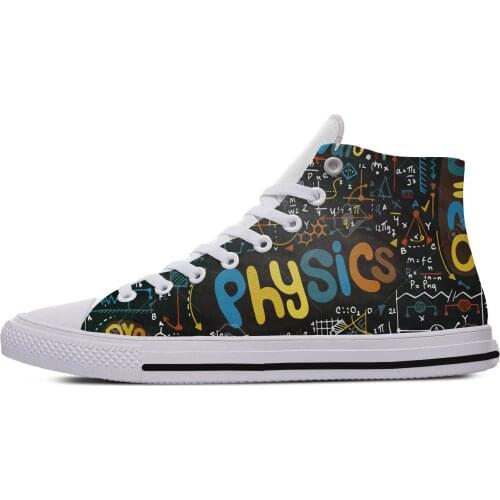 Women Casual Canvas Shoes Customized Anime Math Printing Low Top Shoes Independent Design Girl Cartoon Style Female Breathable