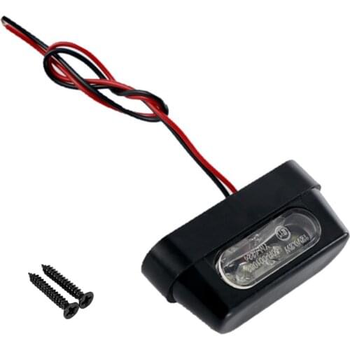 1 Pcs 12V Universal Waterproof LED Motorcycle Tail Brake Rear License Plate Light For Honda Kawasaki Yamaha