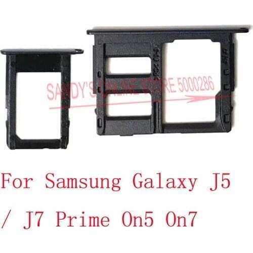 10 PCS New Dual Single Sim Card Tray Holder Reader For Samsung Galaxy J5 Prime J7 Prime On5 On7 G6100 G5700 Micro SD Card Tray