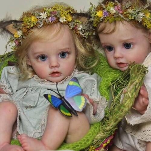 12inch bebe reborn fairy doll kit unfinished unpainted blank vinyl parts eyes cloth body set DIY toy reborn FLO fairy kit