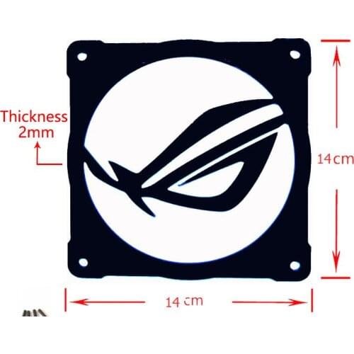 2pcs/lot MOD DIY 14cm X 14cm Fan Cover Radiator Decorative Cover Water Cool Accessories Liquid Cooler System use for 14cm Fans