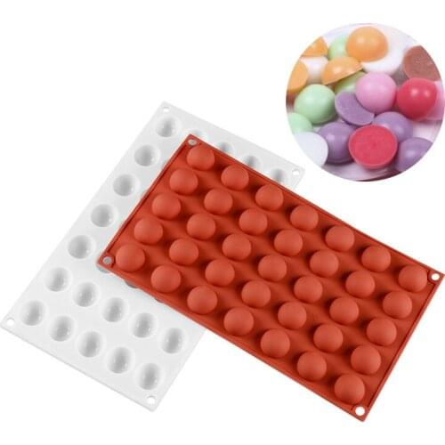 35 Cavities Small Half Ball Shape Silicone Mold DIY Dessert Candy Mousse Cake Decoration Tool Silicone Chocolate Mold K607