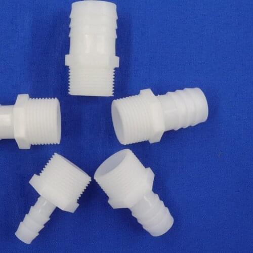 5~20pcs G3/4 male thread to 10~25mm Hose Straight Connector irrigation soft Pagoda Joints Aquarium Pipe Fish Tank Adapter